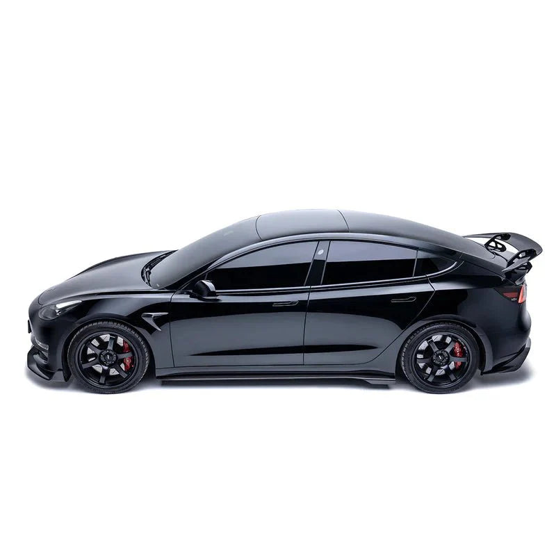 Tesla Model 3 Pre-Preg Carbon Fibre AT-S Swan Neck Rear Wing by Adro (2017+)