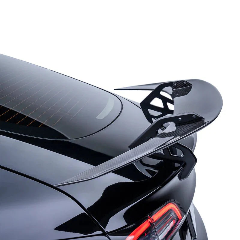 Tesla Model 3 Pre-Preg Carbon Fibre AT-S Swan Neck Rear Wing by Adro (2017+)