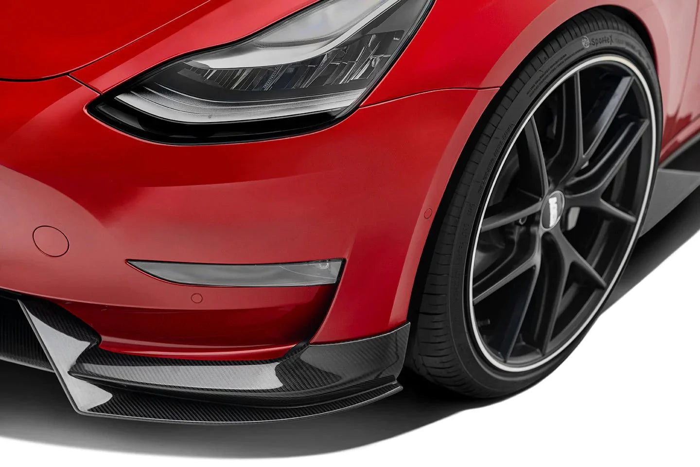 Tesla Model 3 Pre-Preg Carbon Fibre Front Splitter by Adro (2017+)