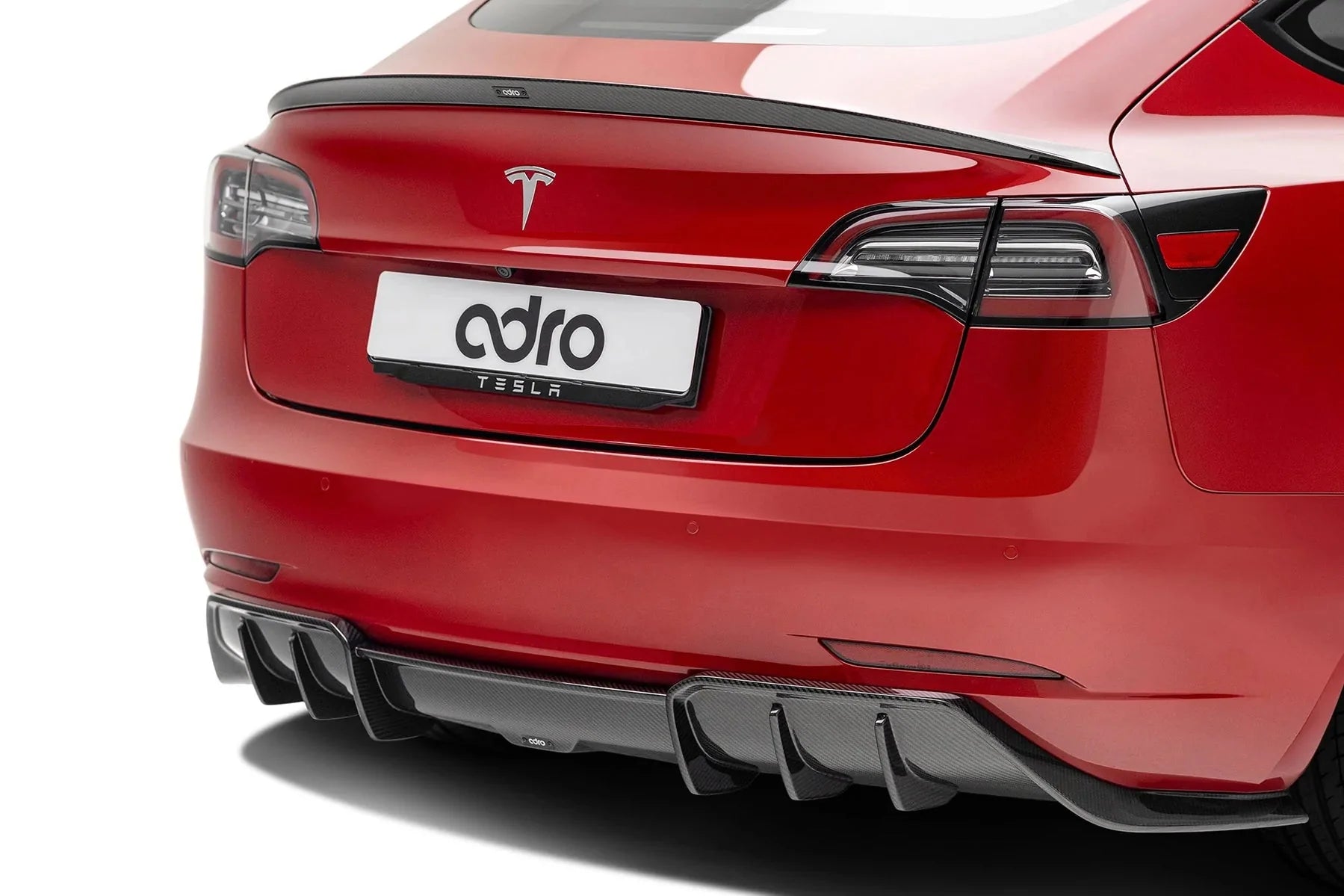 Tesla Model 3 Pre-Preg Carbon Fibre Rear Diffuser by Adro (2017+)