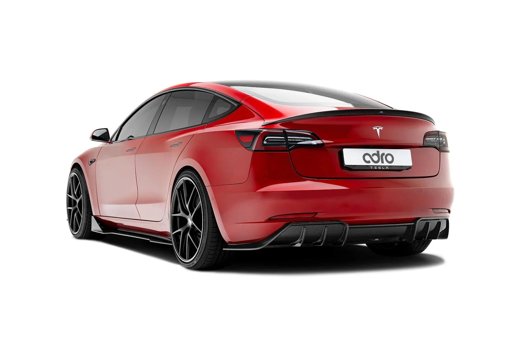 Tesla Model 3 Pre-Preg Carbon Fibre Side Skirts by Adro (2017+)