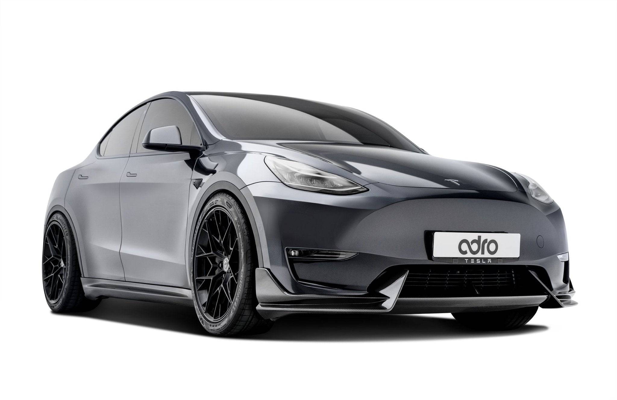 Tesla Model Y Pre-Preg Carbon Fibre Front Splitter by Adro (2020+)
