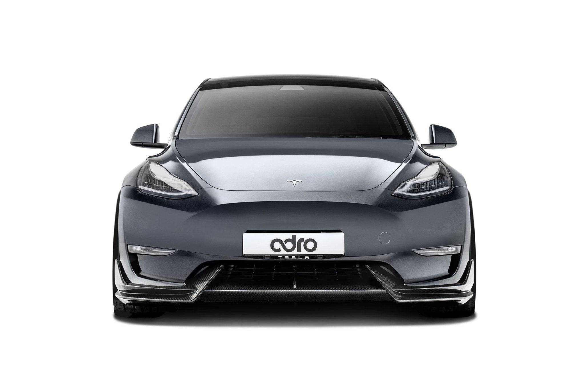 Tesla Model Y Pre-Preg Carbon Fibre Front Splitter by Adro (2020+)