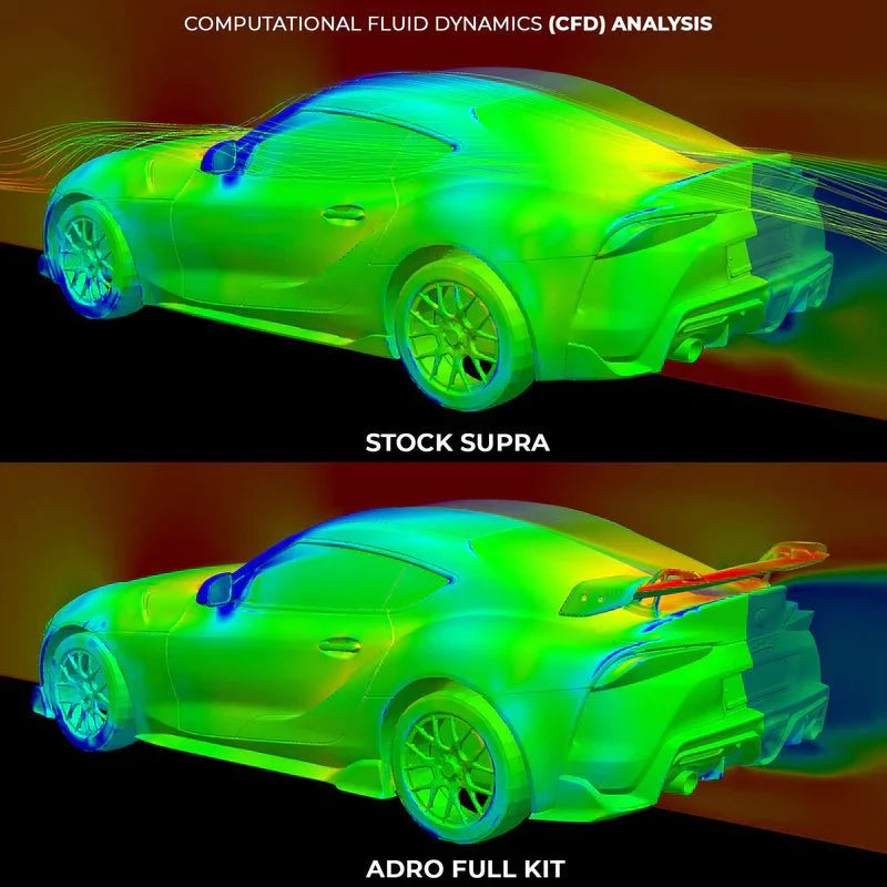 Toyota GR Supra A90 Mk5 Pre-Preg Carbon Fibre Swan Neck AT-R2 Rear Wing by Adro (2019+)