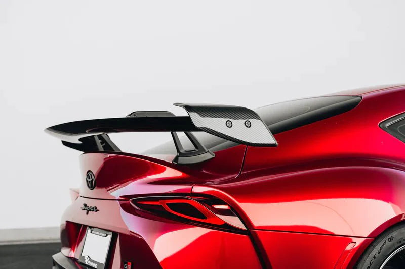 Toyota GR Supra A90 Mk5 Pre-Preg Carbon Fibre Swan Neck AT-R2 Rear Wing by Adro (2019+)
