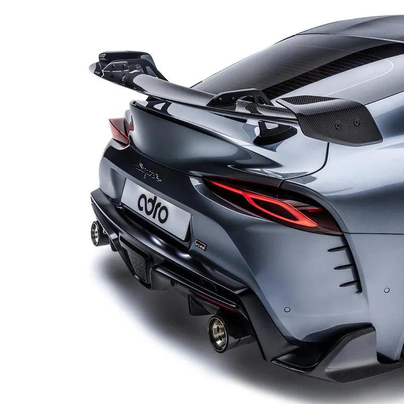 Toyota GR Supra A90 Mk5 Pre-Preg Carbon Fibre Swan Neck AT-R2 Rear Wing by Adro (2019+)