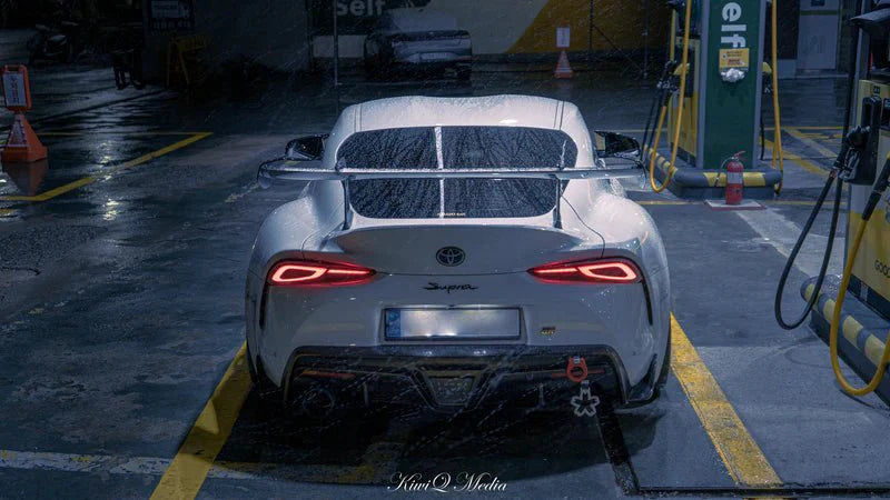 Toyota GR Supra A90 Mk5 Pre-Preg Carbon Fibre Swan Neck AT-R2 Rear Wing by Adro (2019+)