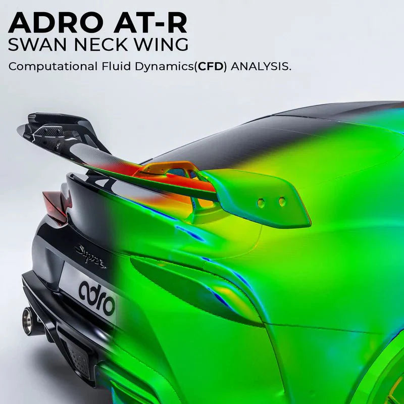 Toyota GR Supra A90 Mk5 Pre-Preg Carbon Fibre Swan Neck AT-R2 Rear Wing by Adro (2019+)