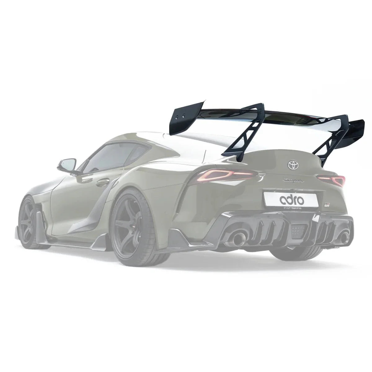 Toyota GR Supra Mk5 Pre-Preg Carbon Fibre AT-P1 Swan Neck Rear Wing by Adro (2019+)