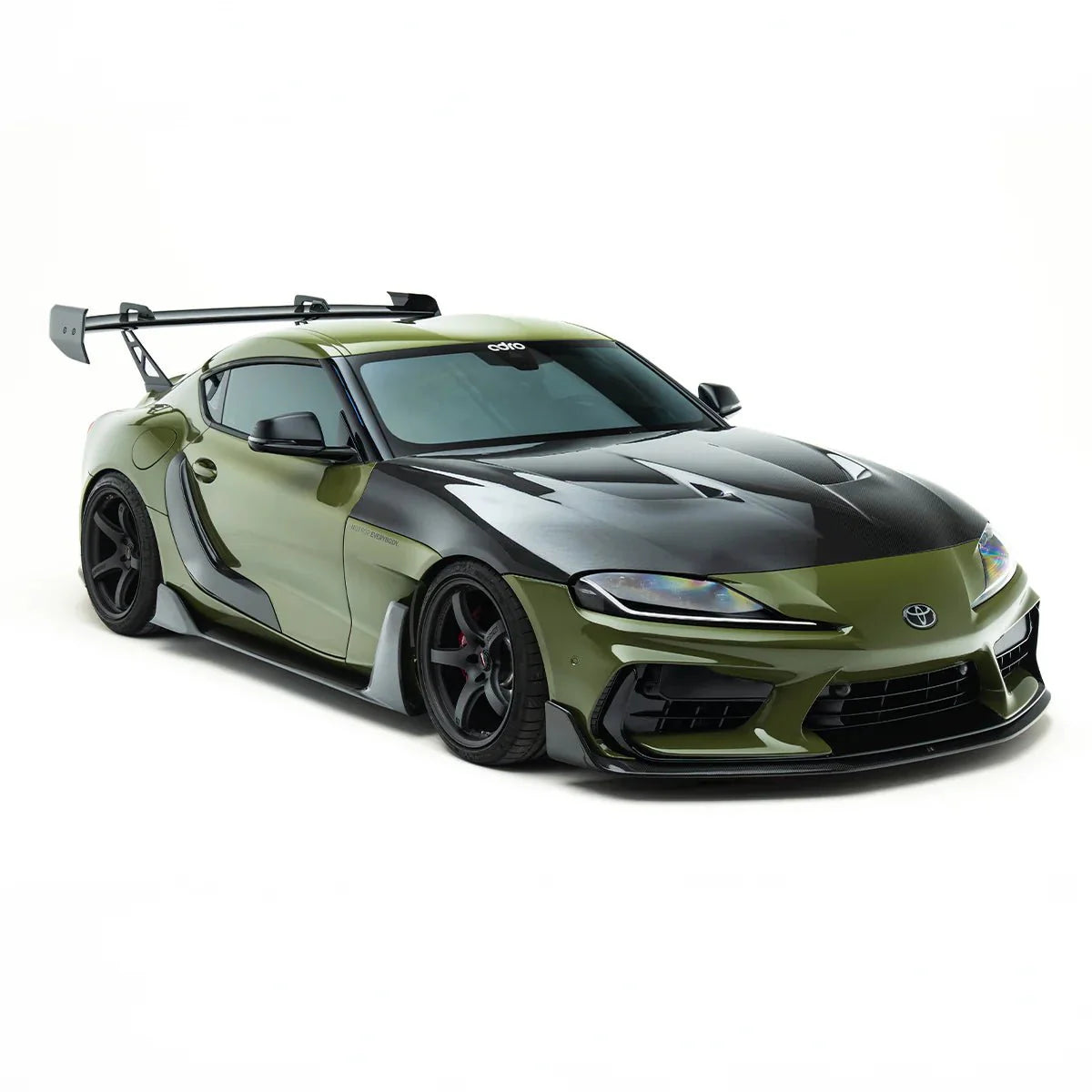 Toyota GR Supra Mk5 Pre-Preg Carbon Fibre AT-P1 Swan Neck Rear Wing by Adro (2019+)