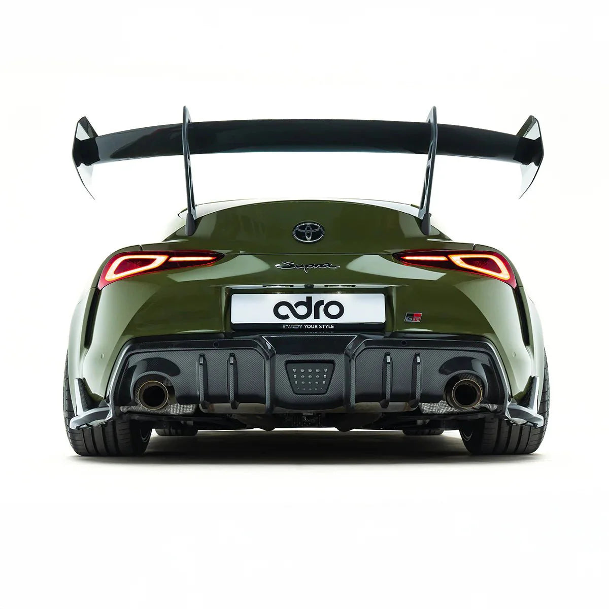 Toyota GR Supra Mk5 Pre-Preg Carbon Fibre AT-P1 Swan Neck Rear Wing by Adro (2019+)