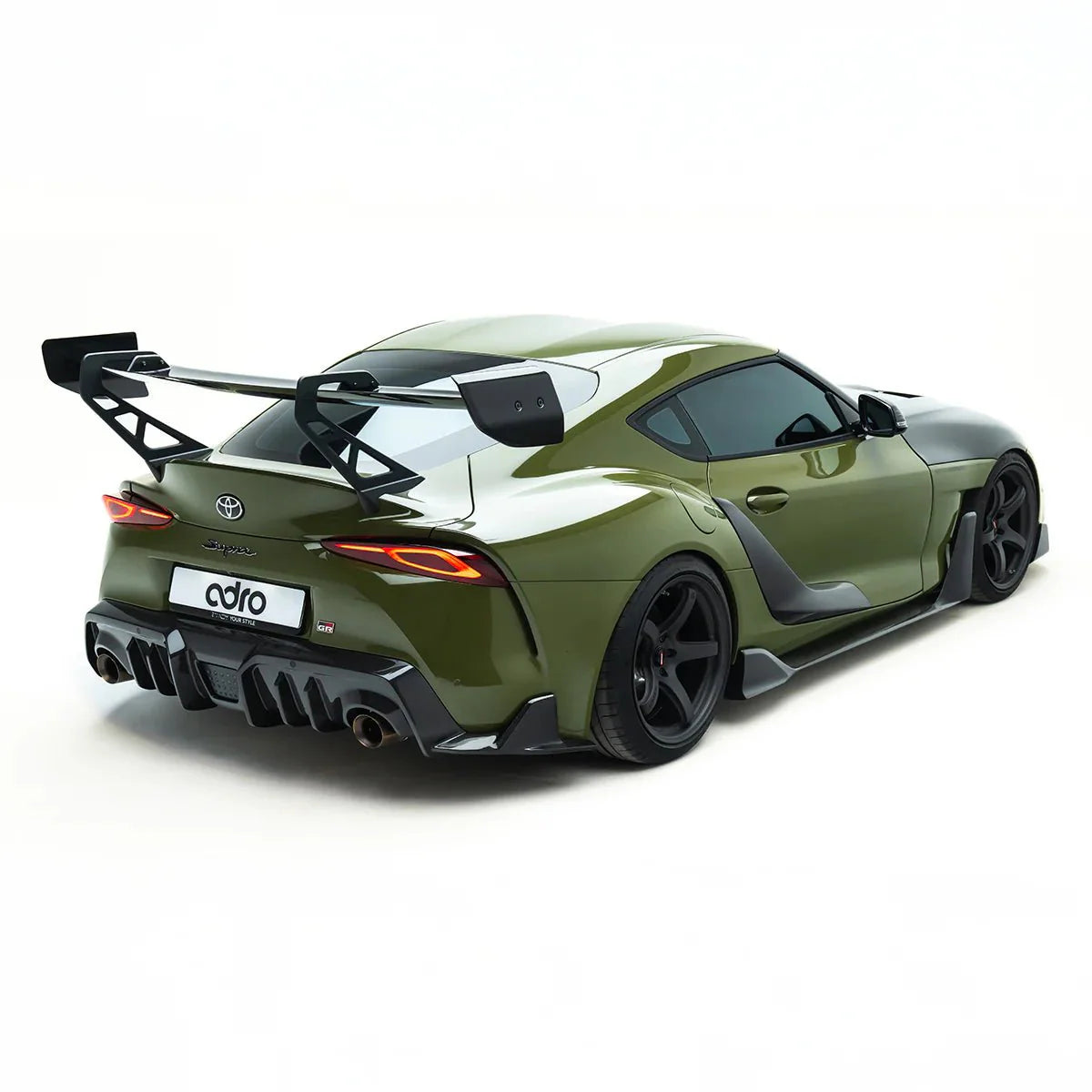 Toyota GR Supra Mk5 Pre-Preg Carbon Fibre AT-P1 Swan Neck Rear Wing by Adro (2019+)
