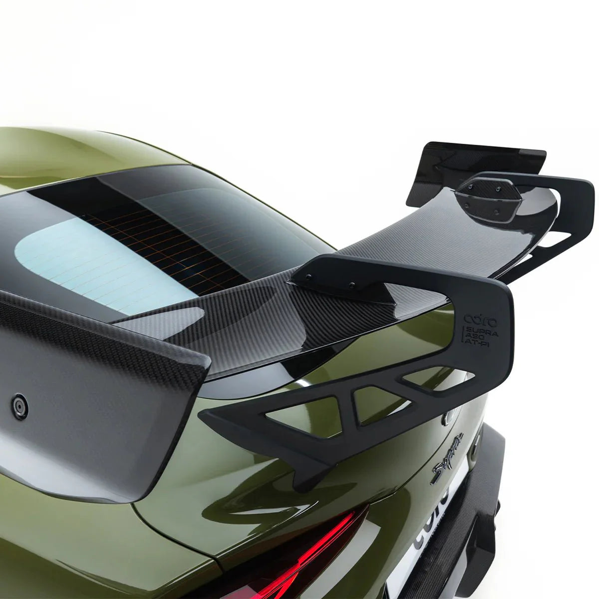Toyota GR Supra Mk5 Pre-Preg Carbon Fibre AT-P1 Swan Neck Rear Wing by Adro (2019+)