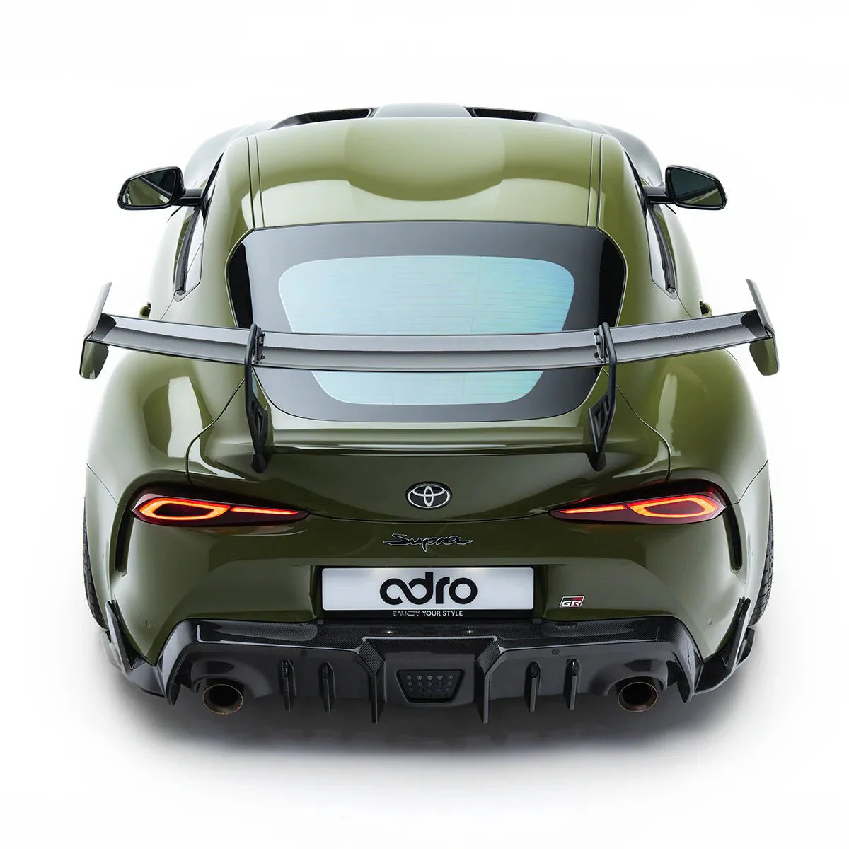 Toyota GR Supra Mk5 Pre-Preg Carbon Fibre AT-P1 Swan Neck Rear Wing by Adro (2019+)