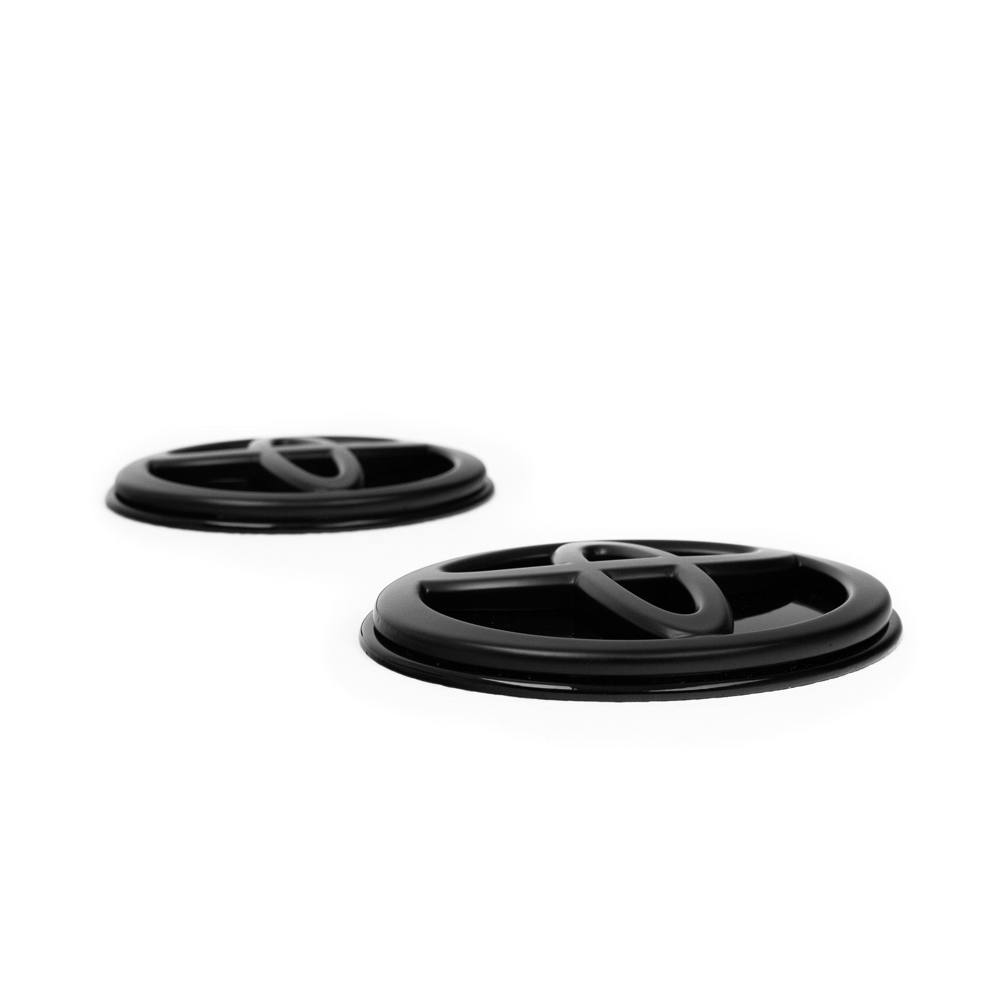 Toyota Supra A90 Mk5 Front & Rear Satin Black Emblem Badges by FORM (2019+) FORM Industries