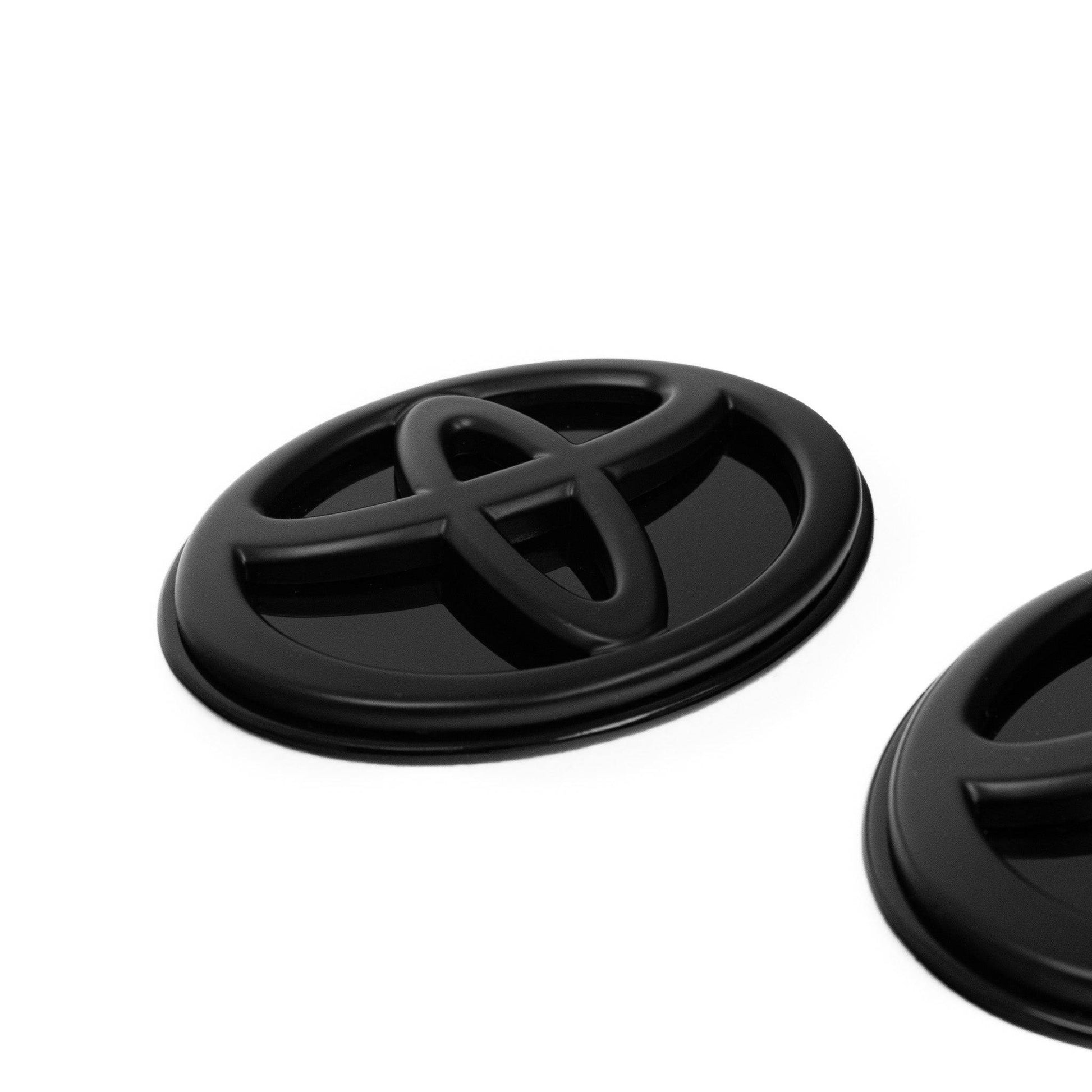 Toyota Supra A90 Mk5 Front & Rear Satin Black Emblem Badges by FORM (2019+) FORM Industries