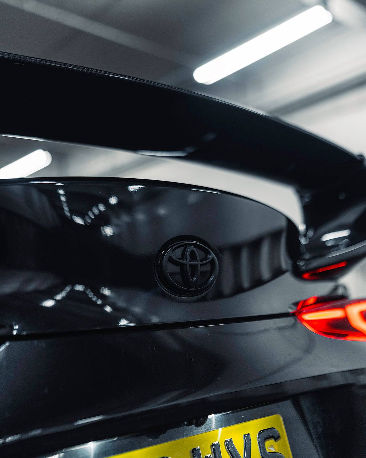 Toyota Supra A90 Mk5 Front & Rear Satin Black Emblem Badges by FORM (2019+) FORM Industries