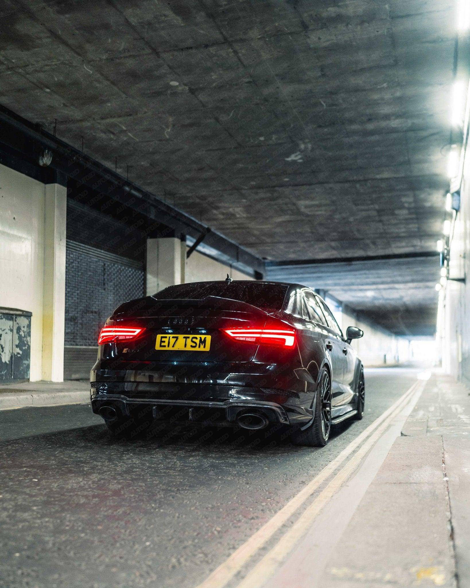 Audi RS3 8V LCI Saloon Pre-Preg Carbon Fibre Ducktail Rear Spoiler by FORM (2017-2020) FORM Industries