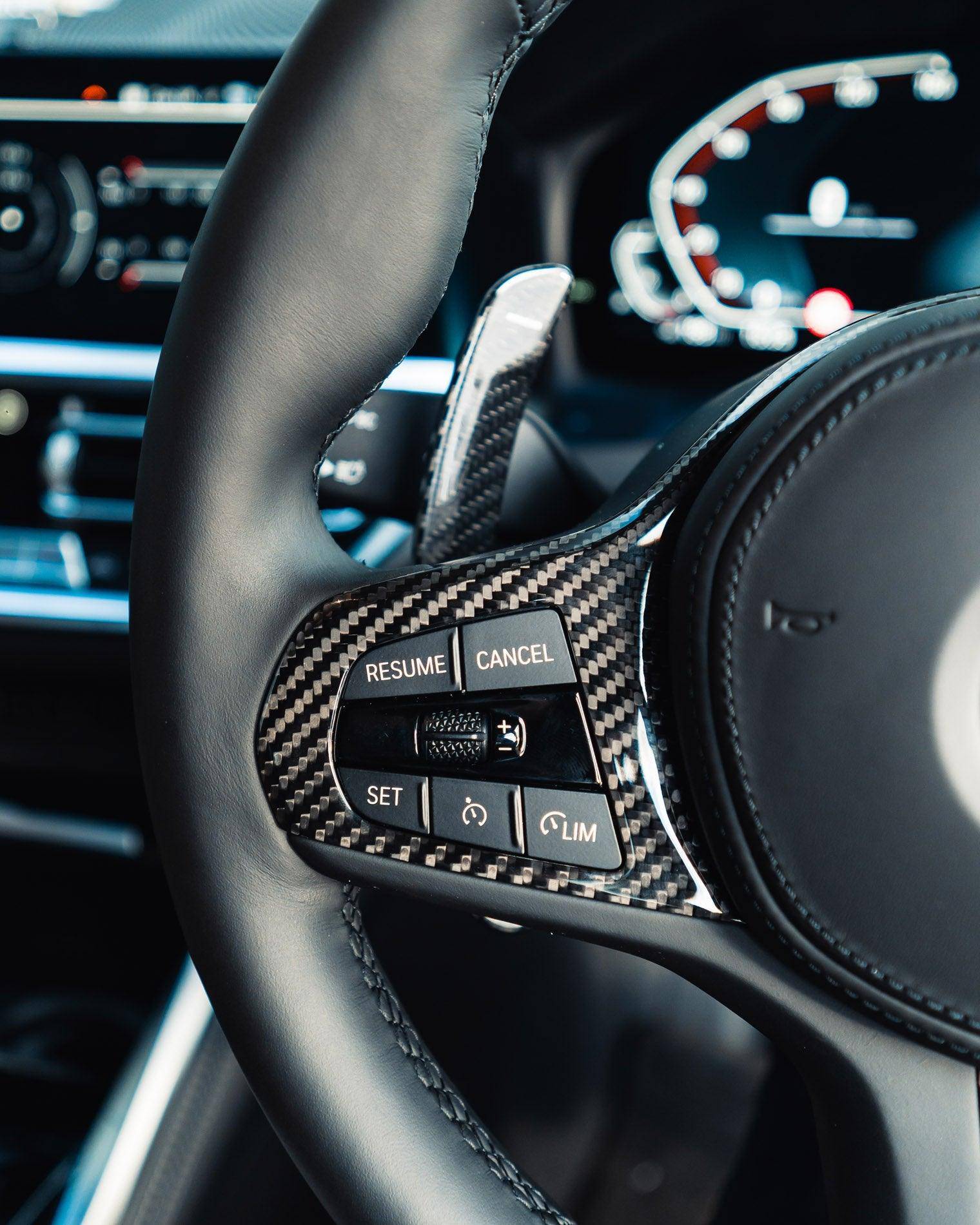 BMW M Sport Pre-Preg Carbon Fibre Steering Wheel Trim by FORM (2018-2024) FORM Industries