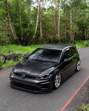 VW Golf, Golf GTI & Golf R Mk7 & Mk7.5 Carbon Fibre Front Bonnet by FORM (2013-2020) FORM Industries