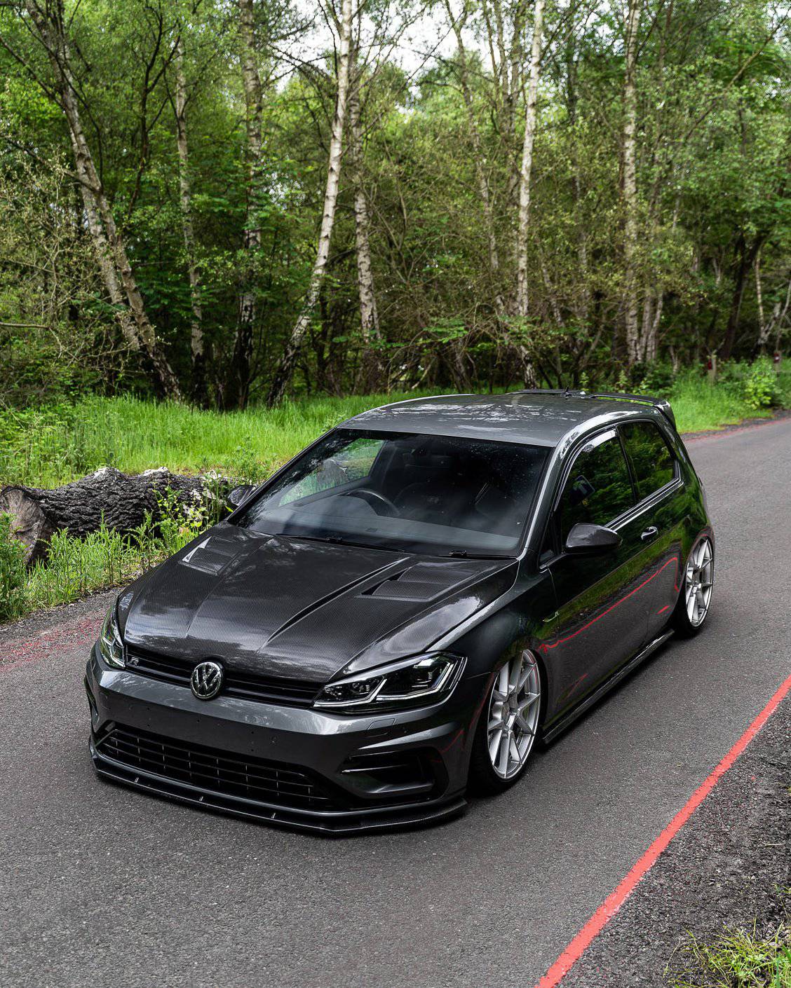 VW Golf, Golf GTI & Golf R Mk7 & Mk7.5 Carbon Fibre Front Bonnet by FORM (2013-2020) FORM Industries