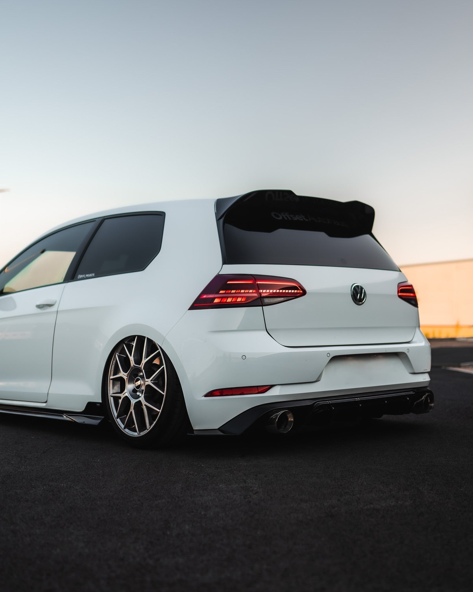 VW Golf, Golf GTI & Golf R Mk7 / Mk7.5 EVO-1 Gloss Black Rear Spoiler by ZAERO (2013-2020)