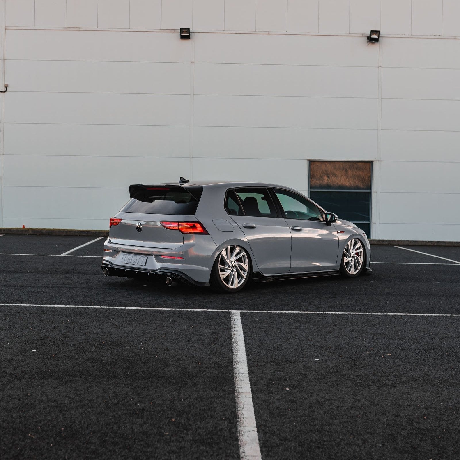 VW Golf / Golf GTI / Golf R Mk8 & Mk8.5 EVO-1 Gloss Black Side Skirts by ZAERO (2020+)