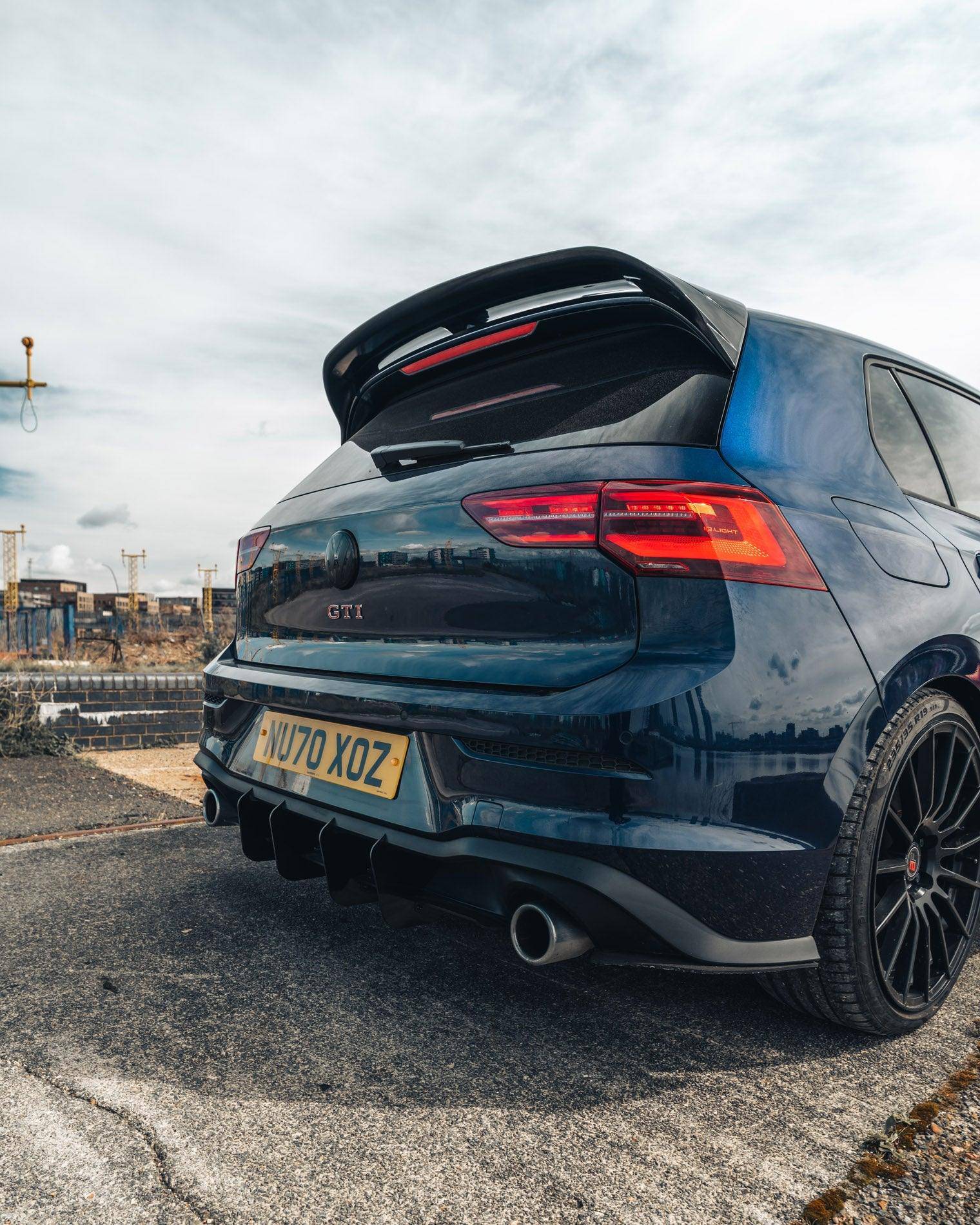 VW Golf GTI Mk8 Gloss Black Clubsport Rear Spoiler by FORM (2019+) FORM Industries