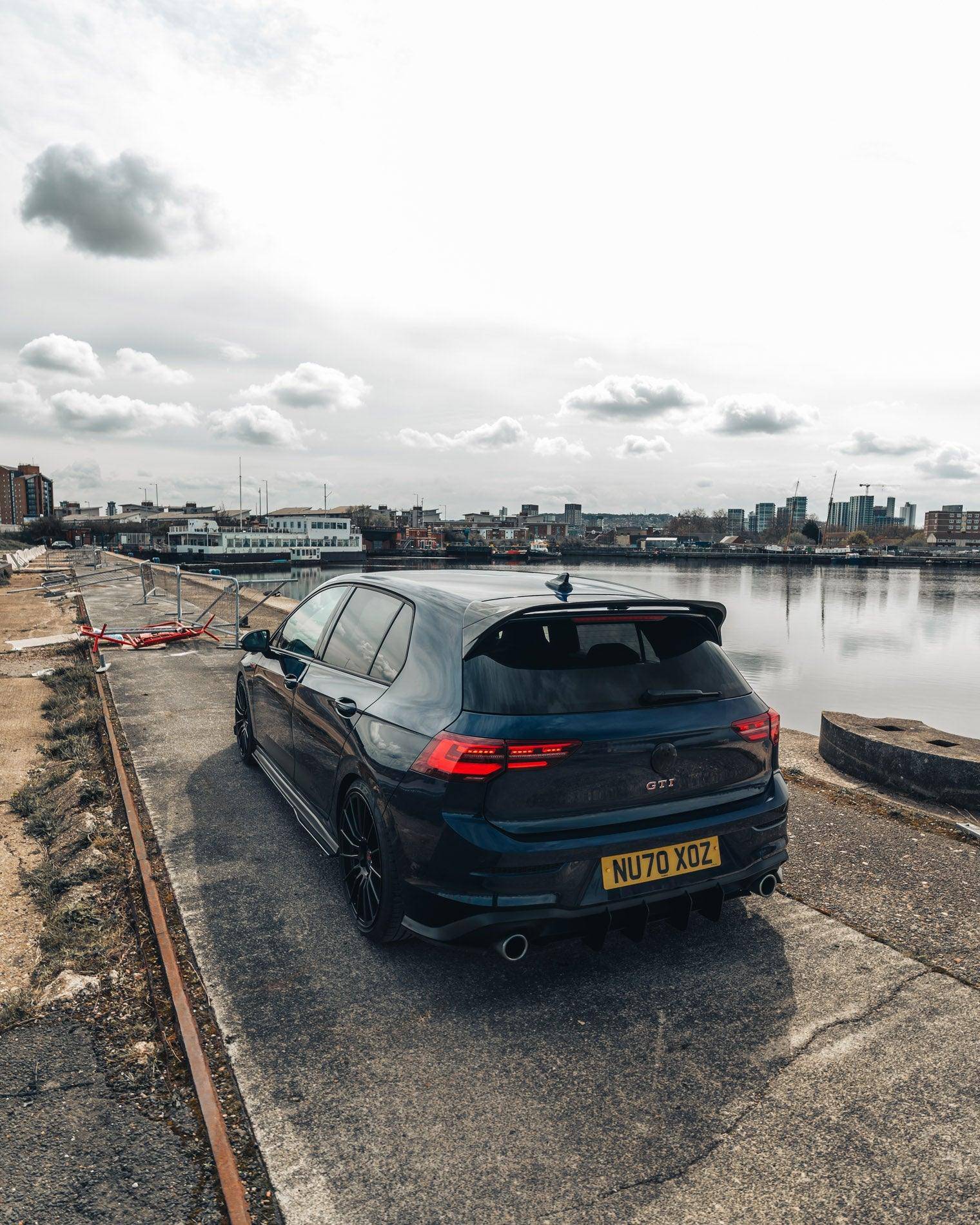 VW Golf GTI Mk8 Gloss Black Clubsport Rear Spoiler by FORM (2019+) FORM Industries