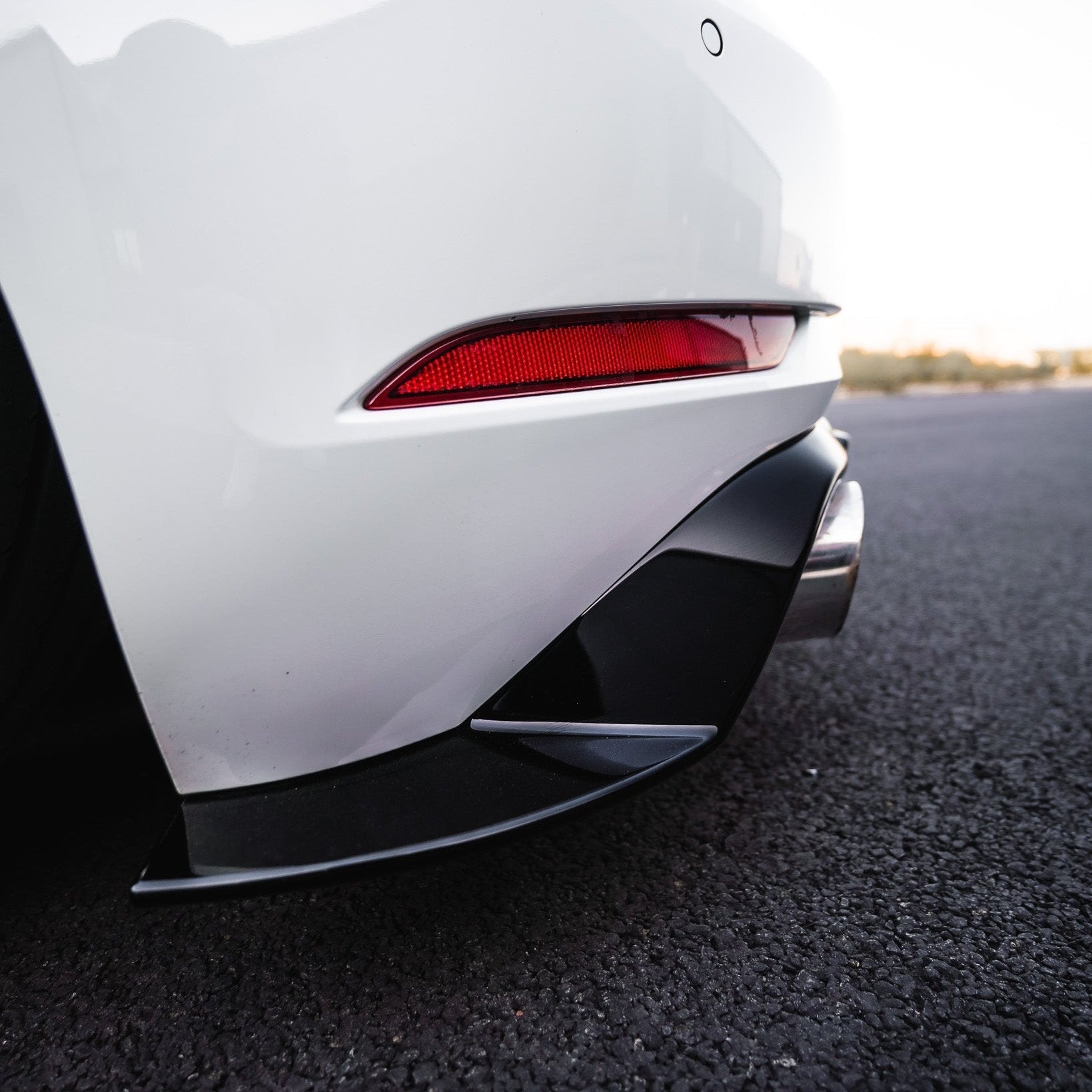 VW Golf GTI Mk7.5 EVO-1 Gloss Black Rear Diffuser by ZAERO (2017-2020)
