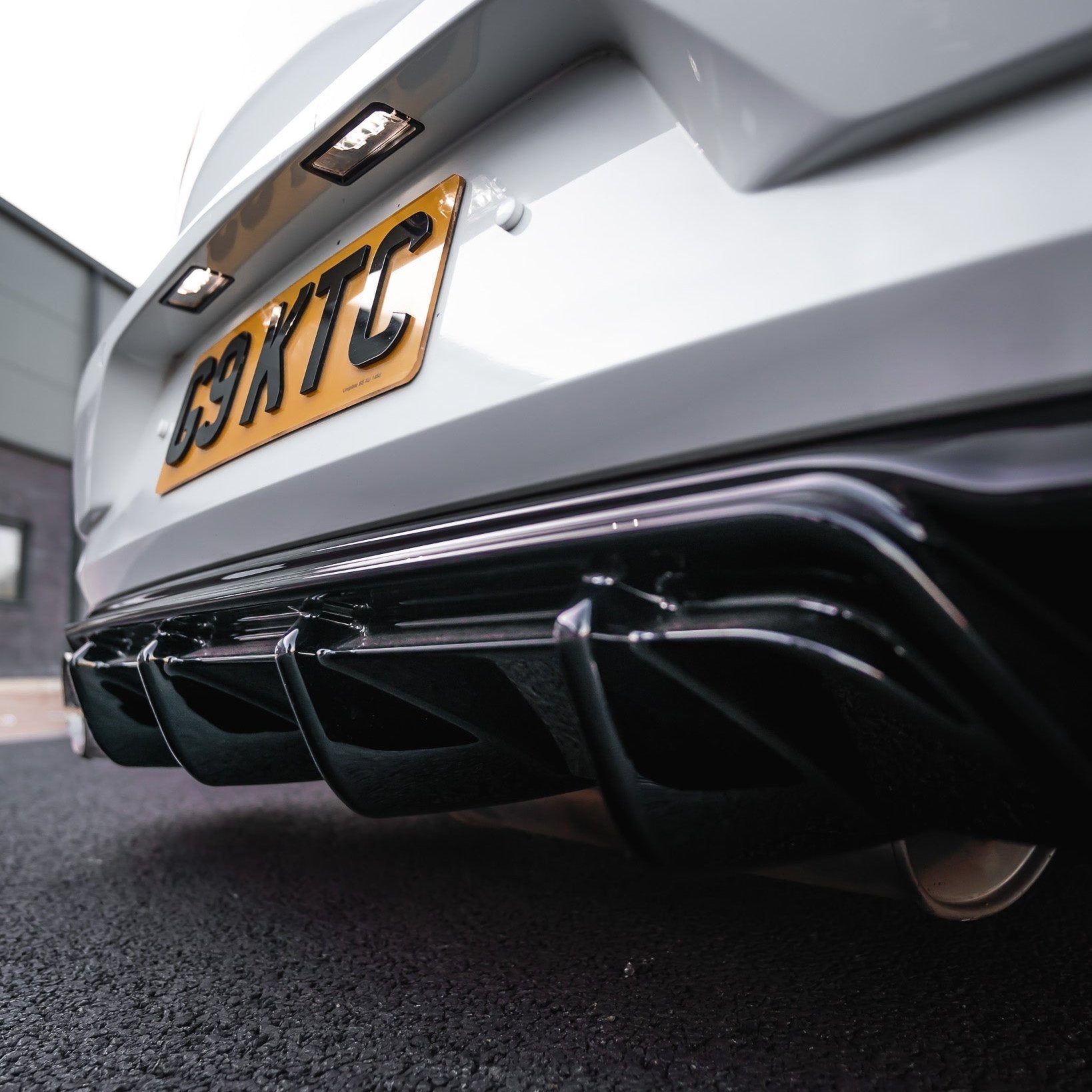 VW Golf GTI Mk7.5 EVO-1 Gloss Black Rear Diffuser by ZAERO (2017-2020)