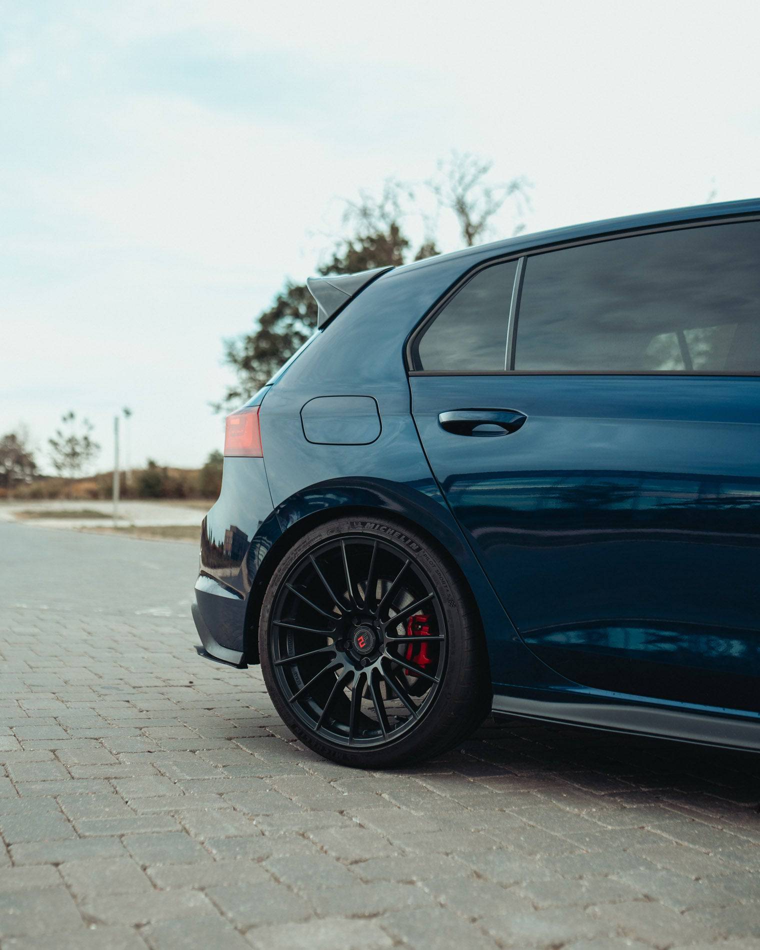 VW Golf GTI Mk8 & Mk8.5 Gloss Black Side Skirts by FORM (2019+) FORM Industries
