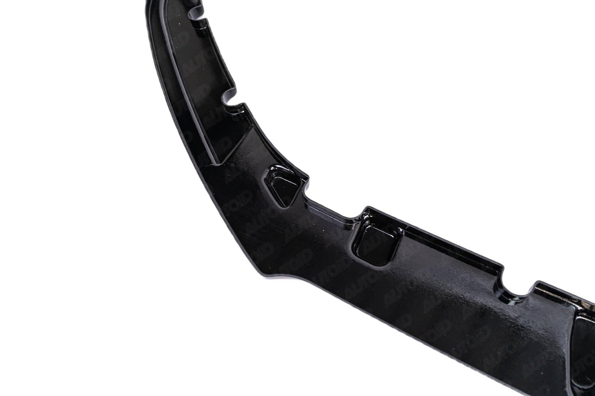 VW Golf GTI TCR EVO-1 Gloss Black Front Splitter by ZAERO (2017-2019, Mk7.5)