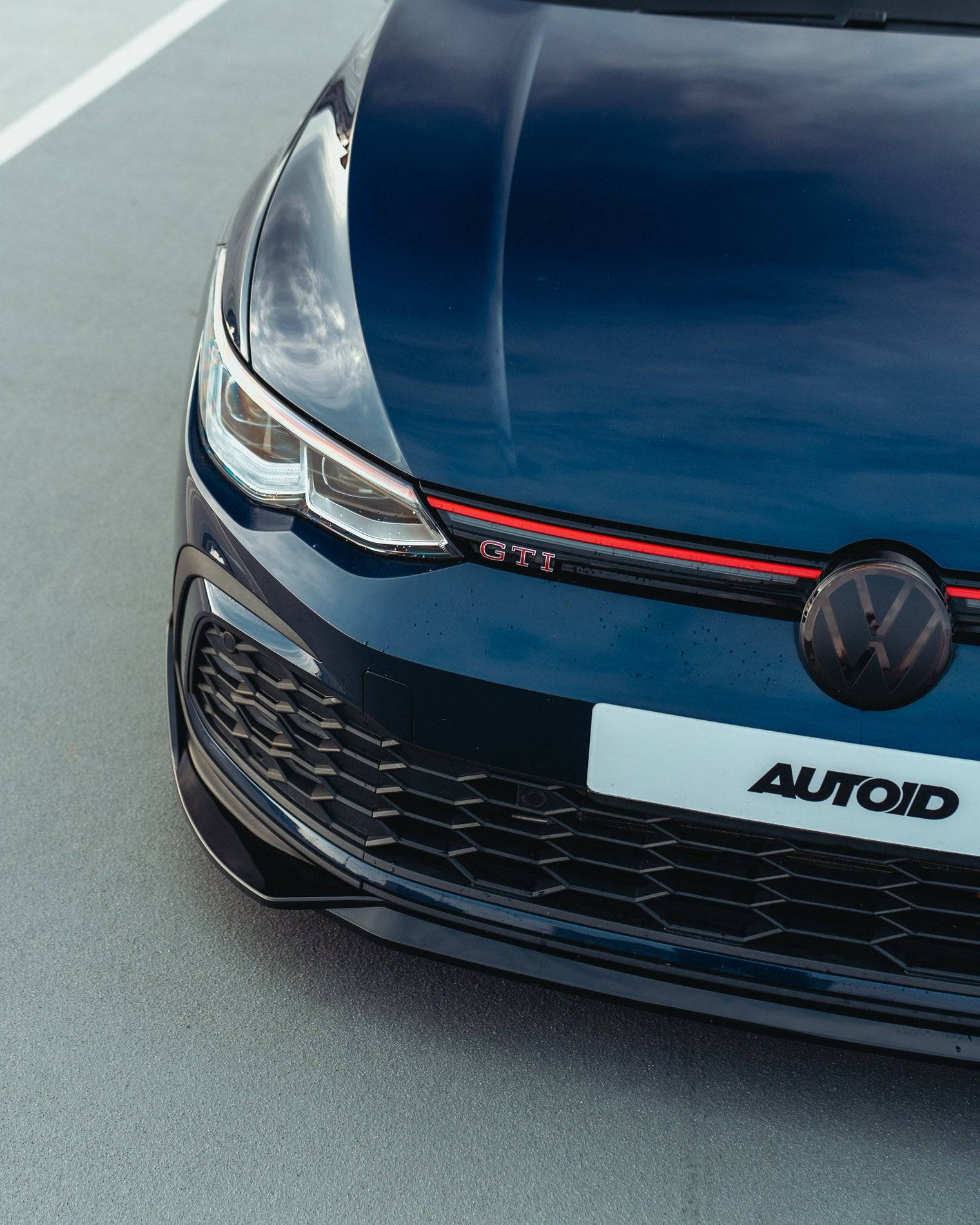 VW Golf R-Line & Golf GTI Mk8 Gloss Black Performance Front Splitter by FORM (2019+) FORM Industries