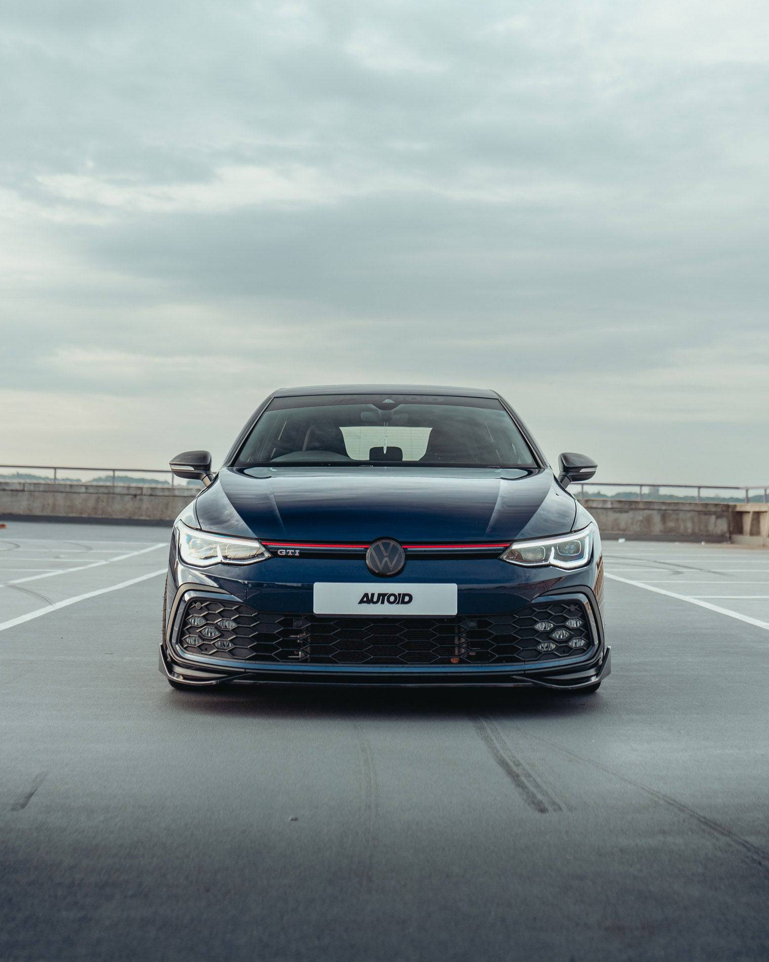 VW Golf R-Line & Golf GTI Mk8 Gloss Black Performance Front Splitter by FORM (2019+) FORM Industries