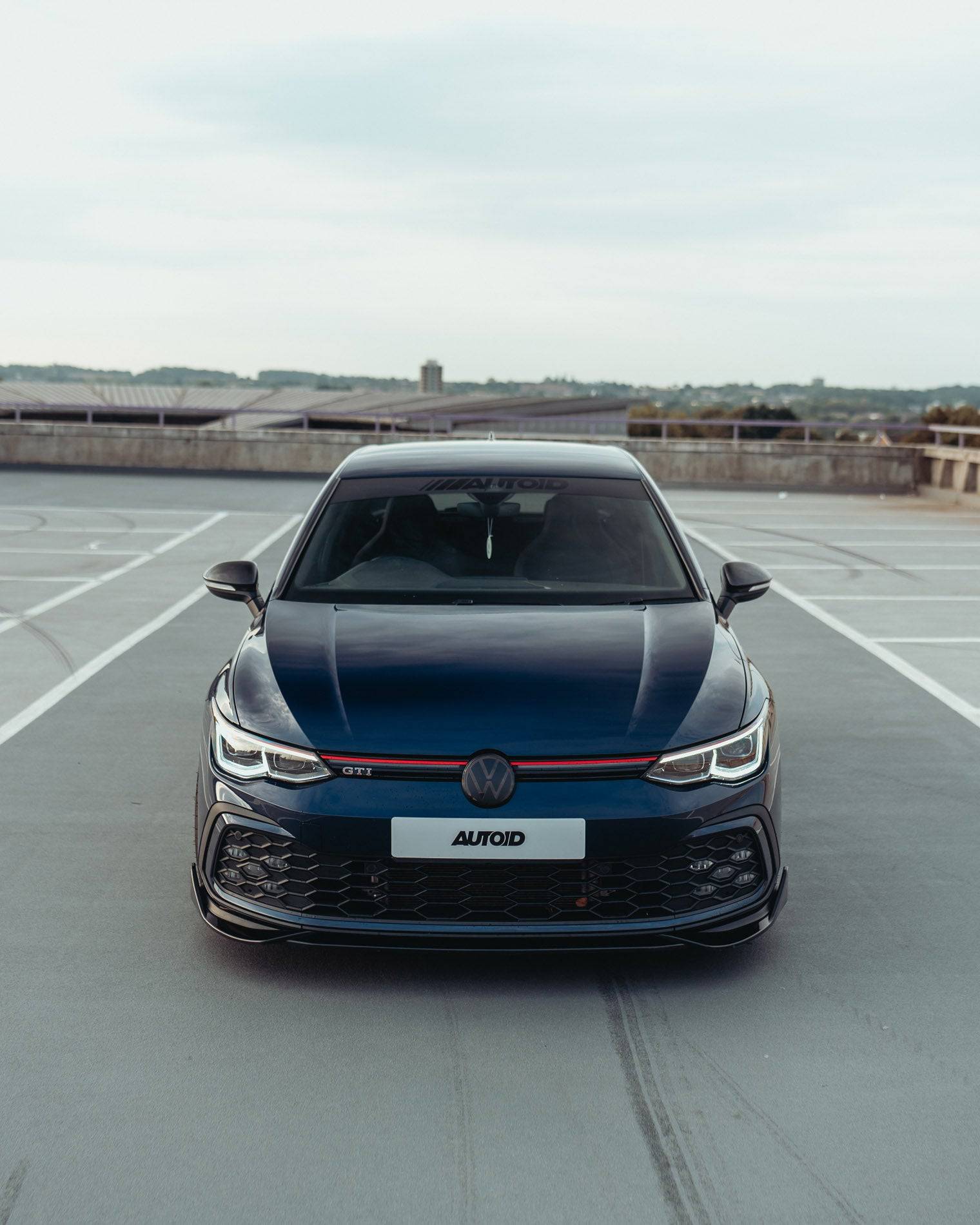 VW Golf R-Line & Golf GTI Mk8 Gloss Black Performance Front Splitter by FORM (2019+) FORM Industries