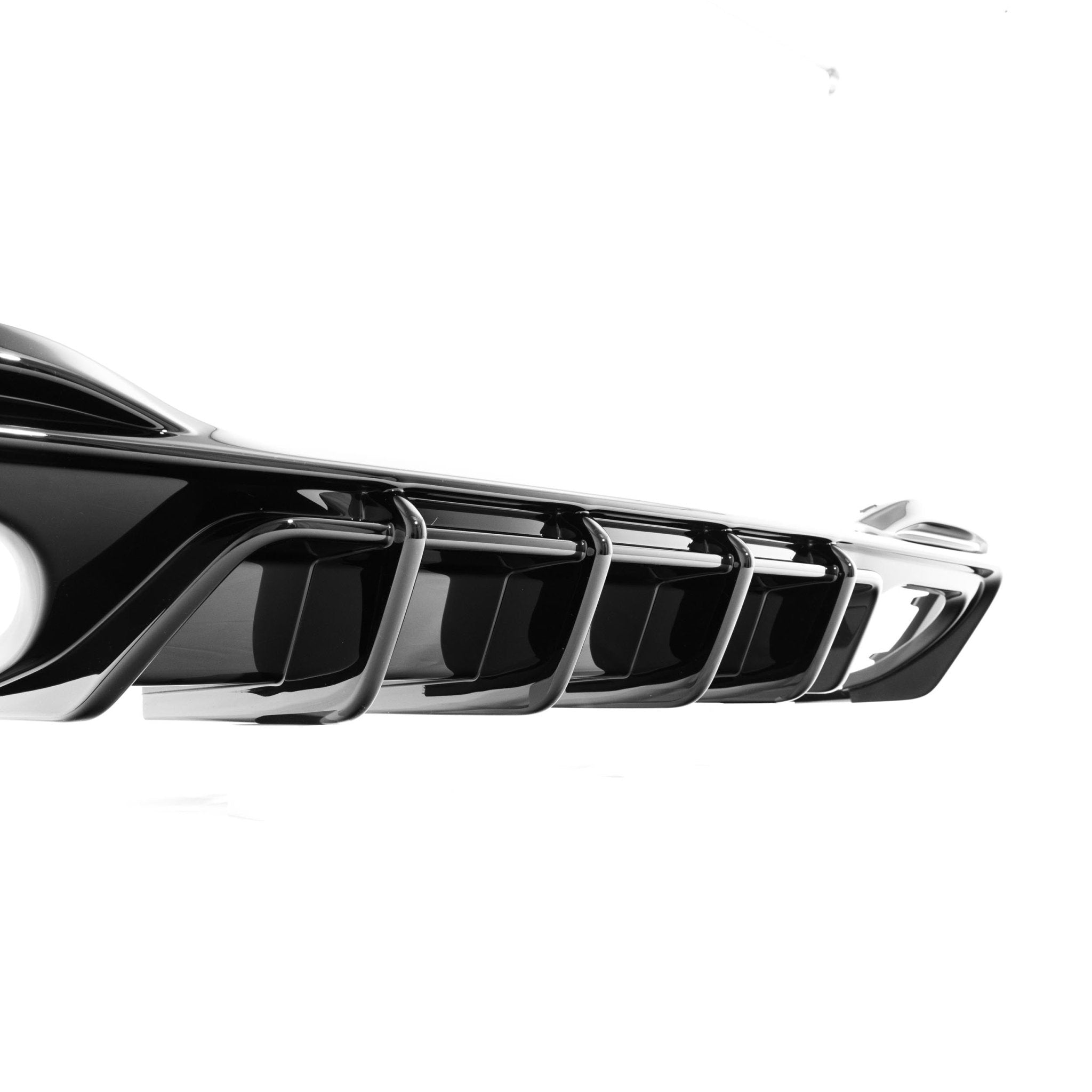 VW Golf R Mk8 & Mk8.5 EVO-1 Gloss Black Rear Diffuser by ZAERO (2020+)